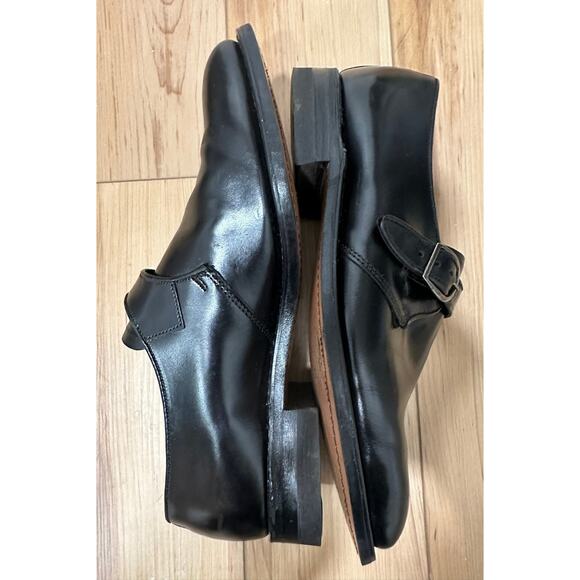 Stuart McGuire Monk Strap Loafers Mens 13 Black Ortho Vent - Picture 8 of 12